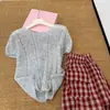 Calça xadrez versátil estilo japonês com textura de bolhas, que rejuvenesce, para mulheres, fina de verão, cintura elástica, folgada, modeladora, cropped, casual