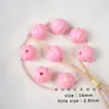 Giro de Calabaza DIY Color Primavera Cadena para Teléfono Móvil de Niña Joyería de Cuentas Accesorios Material Hecho a Mano Lindo Pendientes