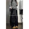 Calça jeans lavada estilo americano, unissex, adequada para primavera e outono, com um design desconstruído, solto e curvo, oferecendo um visual retrô, emagrecedor e casual.