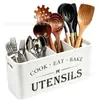 En stock caja de almacenamiento de cubiertos de madera maciza caja organizadora de cuchillo tenedor palillos de cocina caja de almacenamiento de utensilios de cocina caja de utensilios de cocina