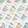 18 Nuevas Tarjetas de Recordatorio Diario Transfronterizo con Frases Creativas Inspiradoras y Tarjetas de Texto Motivacional