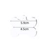 Material de accesorios de equipaje DIY colgante de llave colgante acrílico transparente colgante disco de amor en blanco con agujero