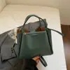 Bolso Cruzado de Cuero Suave Tipo Cubo para Mujer, Cruzado, Gama Alta, Gran Capacidad, Bolso de Hombro Sencillo para Mujer, Bolso de Mano para el Trabajo y los Viajes