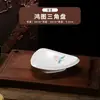 Plato Artístico Estilo Chino, Plato Cerámico Irregular Estilo Nacional Flor de Loto Bajo Vidriado, Plato para Pescado, Vajilla para Restaurante y Hotel, Bol para Sopa