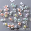 Pulsera tejida a mano con cuentas acrílicas transparentes, diseño de mariposa, ciruela y estrella, multiestilo, paquete de material para manualidades.