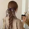 Goma de pelo de malla extragrande estilo coreano para mujer, goma de moño de alta gama, banda elástica para coleta diaria