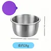 Molheira de aço inoxidável 304 transfronteiriça com tampa de silicone à prova de vazamentos, adequada para culinária ocidental, pimenta do reino, molho de tomate e temperos