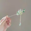 Nuevo Pasador de Flor de Durazno Estilo Chino, Accesorios de Estilo Antiguo, Accesorios para Qipao, Pasador con Borla Fresco y Elegante Estilo Nacional, Pasador, Adorno para el Cabello