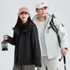 Nova Jaqueta Outdoor Padrão Nacional para Homens, Conjunto Peça Única Três em Um 0,05kg, Roupa de Trabalho Feminina com Bordado de Logo, Uniforme de Equipe