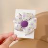 Anillos para el cabello de flores dulces y lindos Cuerda para el cabello para niñas Nuevo estilo coreano de primavera y verano Accesorios para el cabello de bebé Banda de goma de alta elasticidad de alto valor facial