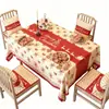 Toalha de Mesa de Natal Impermeável à Prova de Óleo Lavagem Gratuita à Prova de Escaldamento Toalha de Mesa de Jantar Toalha de Mesa de PVC Tapete de Mesa de Café Fonte Transfronteiriça Fábrica Personalizada