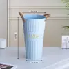Directamente del fabricante: Cubo de Arreglo Floral de Hierro, Cubo para Arreglos Florales Frescos de Floristería, Cubo de Lata para Decoración del Hogar, Cubo de Florero Grande de Pie