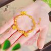 Tienda de oro Jin Yan con pulsera de oro de arena calabaza pequeña enroscada moda lujo ligero retro todo partido joyería para mujer