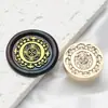 Sello de Cera con Sello de Cabeza Serie de Letras Barrocas 2.5cm Cabeza de Cobre 26 Letras Inglesas para Sello de Sellado de Diario