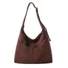 Yue Zi 2026 Otoño Temprano Bolso Simple Nuevo Bolso Tote de Moda de Gran Capacidad Bolso de Hombro Único para Viajes al Trabajo Bolso de Ante Bajo el Brazo
