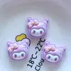 Lindo Kit de Accesorios de Resina con Cabezas de Sanrio para Manualidades con Pegamento de Crema, Funda de Teléfono Móvil, Cuerda para Cabello, Agujero para Hebilla de Zapato