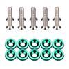 Suministros para Modificación de Autos Jdm Tornillos M6 con Arandela Aleación de Aluminio Protector de Batería Arandela de Placa de Guardabarros Tornillos para Porta Placa