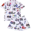 Comercio Electrónico Transfronterizo Estilo Europeo y Americano Cardigán de Manga Corta con Solapa para Mujer Pijama Estilo Delgado Set Cómodo para Vacaciones y Hogar Venta al por Mayor