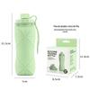 Em estoque Garrafa de água dobrável de silicone Copo de água dobrável ao ar livre Garrafa de água dobrável fácil resistente a altas temperaturas Garrafa de água esportiva portátil