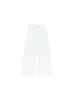 Elegantes Jeans de Pierna Recta Sueltos Color Blanco Crudo para Mujer, Nuevos de Verano de Cintura Alta Adelgazantes con Caída Versátiles de Pierna Ancha