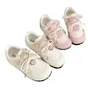 Sapatos Rosa Acolchoados para Mulheres para Combinar com Saias, Design Original de Nicho, Estilo Fino de Verão, Versátil e Único, Tênis Leves de Sola Grossa