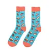 Fabricantes de algodón papas fritas comida fruta kiwi calcetines de moda para las cuatro estaciones cerveza calcetines para mujer sushi sandía calcetines para hombre europeos y americanos calcetines