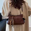 Bolsa de Axila com Zíper Transfronteiriça Bolsa Quadrada Pequena para o Dia a Dia Nova Moda 2025 Versátil Casual Bolsa de Ombro Bolsa Transversal da Moda