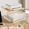 Suporte de altura ajustável para computador, suporte para monitor, prateleira de armazenamento para mesa, organizador de mesa de escritório, suporte para laptop