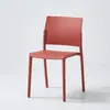 Silla Nórdica de Plástico con Respaldo Silla Gruesa para Mesa de Comedor Silla Simple para Escritorio Apilable para Hogar Apartamento Pequeño Silla de Comedor
