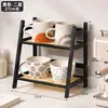 Estante de Almacenamiento Multicapa, Vitrina de Exhibición de Almacenamiento Hecha a Mano, Estantería de Piso, Estante para Snacks, Estante de Almacenamiento Multifuncional para Sala de Estar del Hogar