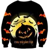 2023 Código Europeo y Americano Europeo Impresión 3D Casual Ropa de Hombre Sudadera con Capucha Sudadera con Capucha Estampado de Halloween Comercio Exterior Amazon