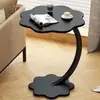 Mesa de Centro Pétalo Sala de Estar del Hogar Capa Única Doble Capa Mesa de Centro Pequeña Hogar Simple Mesa de Centro Pequeña Dormitorio Estante de Almacenamiento de Mesita de Noche