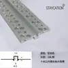 Perfil Oculto Tipo T para Junta Anti-Grietas con Junta de Sombra Gris Aleación de Aluminio Techo Metálico Suspendido