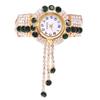 Nuevo Reloj de Moda para Mujer Estilo K de Aleación con Diamantes Completos Reloj de Pulsera de Cuarzo con Borla Creativa para Mujer