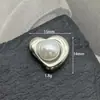 Accesorios de aleación de perlas de amor cuadrados irregulares estilo coreano pendientes de temperamento dulce y fresco accesorios para el cabello funda de teléfono joyería de alta calidad