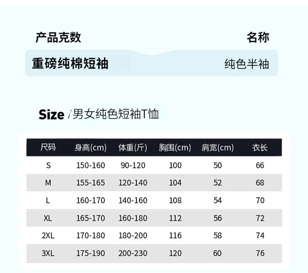 0300尺码表
