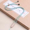 Hebilla de Seguridad Enrollada a Mano Ágata Cristal Cera de Abeja Cuerda Fina para Joyería de Mujer Cadena de Lana para Hombre Venta al por Mayor