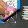 Caderno Estudantil com Puxar a Tampa Caneta Cola em Pontos Secagem Rápida Criativo Infantil Cor Macaron Caneta para Caderno Cola em Pontos Atacado