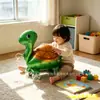 Carrito de arrastre de globos de papel de aluminio para niños de puesto callejero más vendido con ruedas, juguete de dibujos animados, herramienta para caminar para niños, decoración de fiesta de cumpleaños y festividades