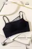 Ropa interior sin tirantes anti-exposición para mujer, busto grande, realza busto pequeño, banda para el pecho, fruncido, con tiras, espalda hermosa, sujetador tipo halter sin aros
