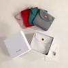 Caja de Joyería Artesanal con Ranura en V para Anillos, Collares, Pulseras y Aretes, Caja de Regalo para Empaque