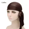 Sombrero de Pirata de Cola Larga de Seda Imitación de Venta Caliente Europea y Americana Turbante de Seda Durag Sedoso Venta Directa de Fábrica Pañuelo para la Cabeza