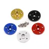 Cuerno de Servo Metálico de 25T Placa Redonda Pequeña Estándar para Servos MG995 MG996R Cuerno de Servo Metálico Sin Agujeros para Tornillos M2 M3
