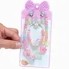 Collar Infantil, Pulsera de Niña, Versátil para Viaje de Bebé, Joyería Linda de Dibujos Animados, Pulsera para Niña Pequeña, Set Estilo Princesa