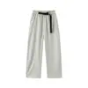 Calça Masculina Shanggu de Seda Gelada Nova Calça Masculina de Verão Fina de Secagem Rápida Fresca Estilo Scimitar de Hong Kong Calça Casual Solta