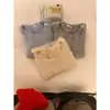 Cacahuete 2026 Otoño Moda Estilo Perezoso Versátil Adelgazante Para Superponer Cuello Redondo Manga Corta Suéter 12130