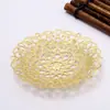 Cobre puro 66 mm patrón hueco arco flor grande antigua hecha a mano diy material para paso de tocado