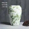 Vaso de Cerâmica Holly Salgueiro da Neve Salgueiro Prateado Diâmetro Grande Planta Verde Simples Mesa de Jantar Ajuste de Água Arranjo de Flores Enfeites