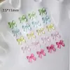 Accesorios para Uñas con Moño Transparente Estilo Hada Versátil de Moda Cinta de Moño Strass para Uñas Accesorios de Uñas Portátiles