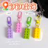 Blocos de construção coloridos Pequena Porta Cadeia Chaveiro Pingente Estudante Telefone Móvel Bolsa Acessórios Decorativos Simples Enfeites Pendurados Presente para Namorada